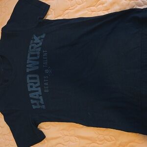 RazorStorm Hard Work Beats Talent Black T-Shirt Unisex Small